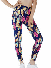Women's Leaf Print Cropped Pants