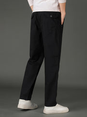 Men's Solid Slim Straight Casual Pants