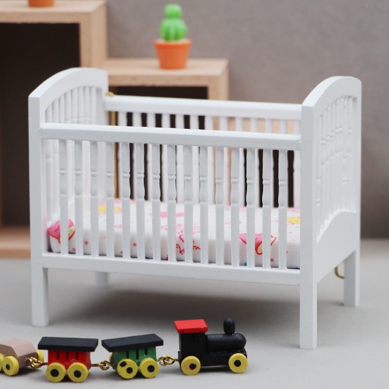 12 Dollhouse Dwarf Bed for Kids Room Scene