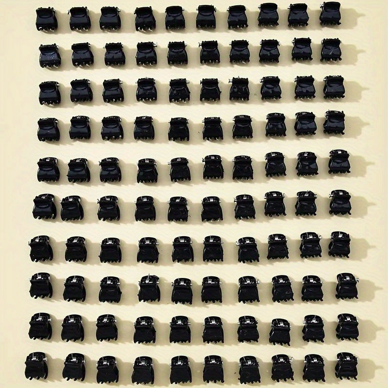 100 PCS Metal Hair Claw Dreadlocks Mini Hair Clip Women Girls Ponytail Hair Jewe