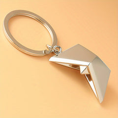 Sailing Paper Boat Keychain Key Rings Backpack Decor