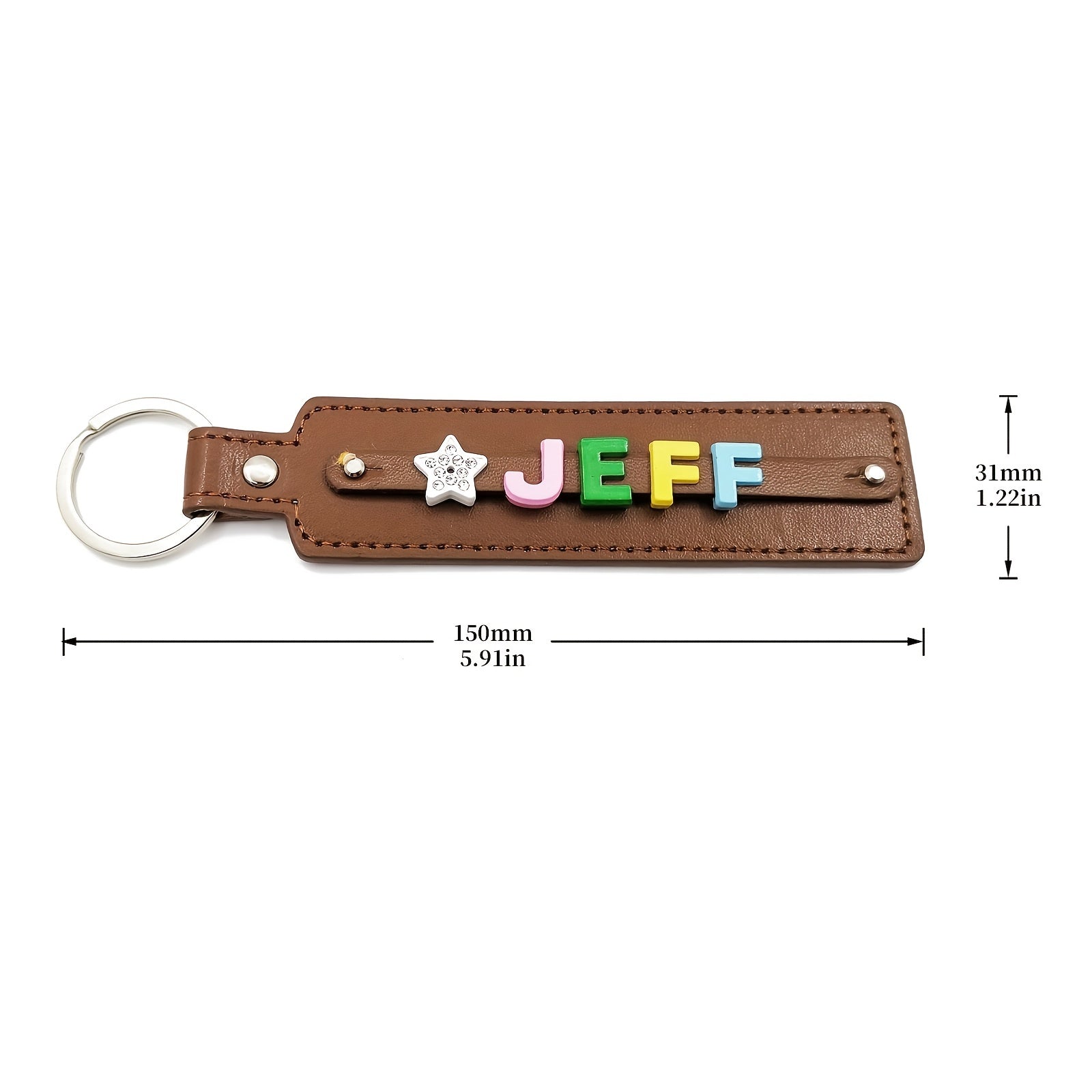 Colorful Pet Memorial Keychain - Up to 8 Characters - Personalized Keepsake