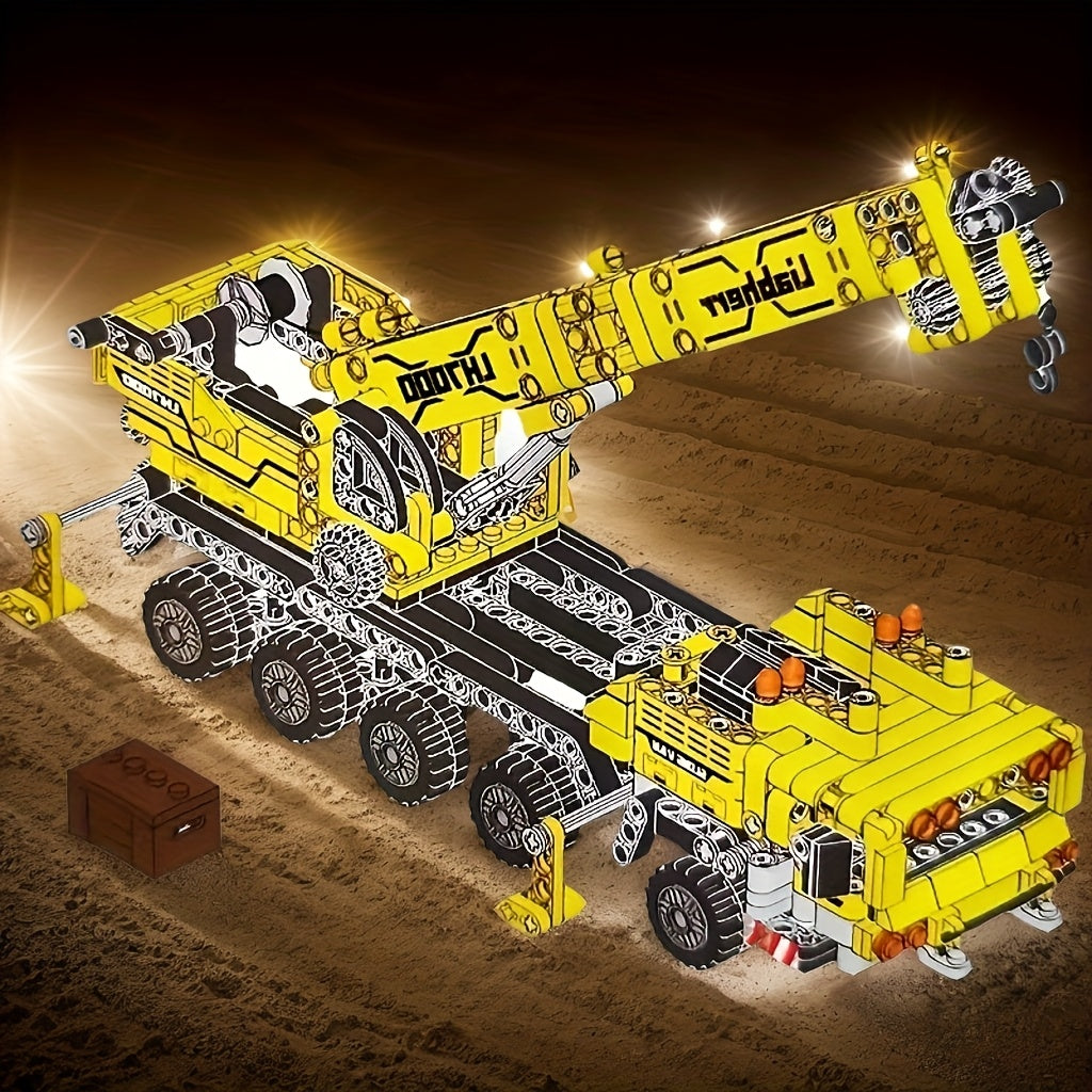 1008pcs City Crane Construction Set Urban Series Engineering Vehicle Building