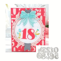 1pc Digital Metal Cutting Mold for DIY Scrapbooking Gift Card Making
