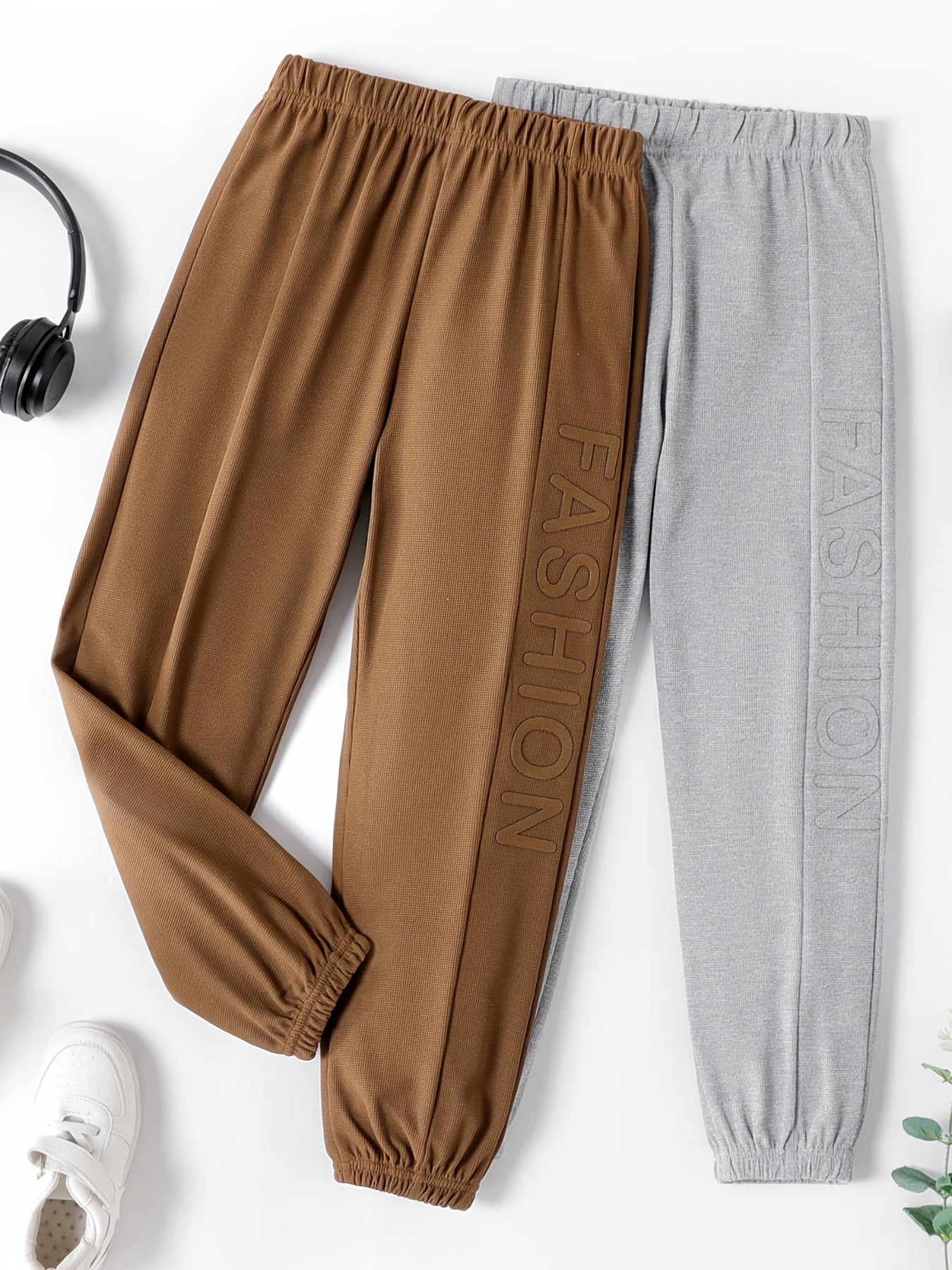 Kid Boy Casual Waffle Textured Elasticized Pants