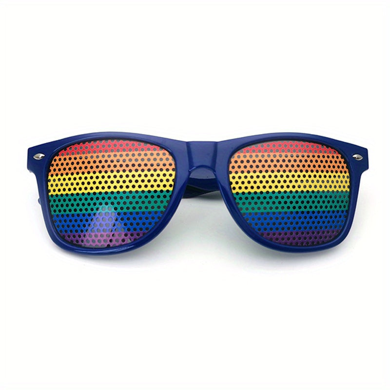 Independence Flag Gift Sunglasses Dark Frame Flag Sticker Sunglasses