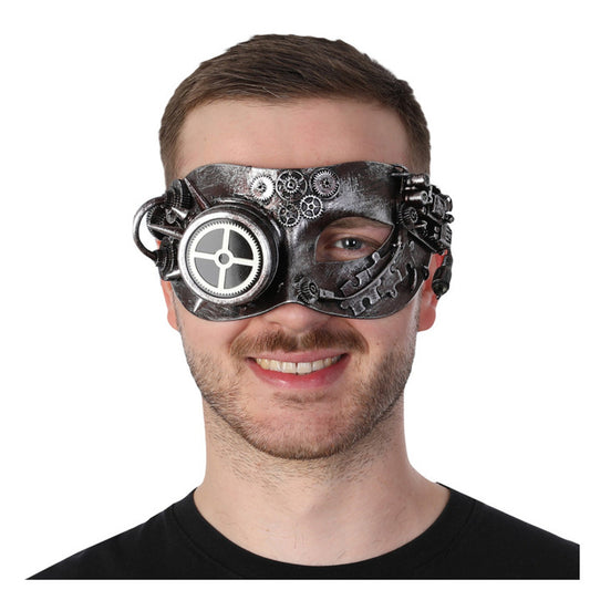 Steampunk Eye Mask Gun Metal