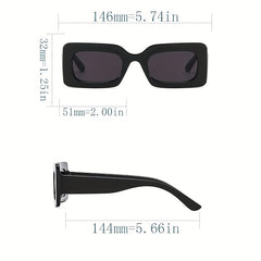 Y2K Rectangle Sunglasses For Women Men UV400