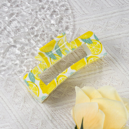 Square Lemon Fun Big Hair Clip Women's Hair Accessories