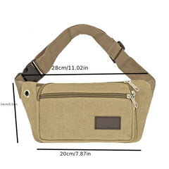 Canvas Waist Bag for Outdoor Adventures Unisex Fanny Pack