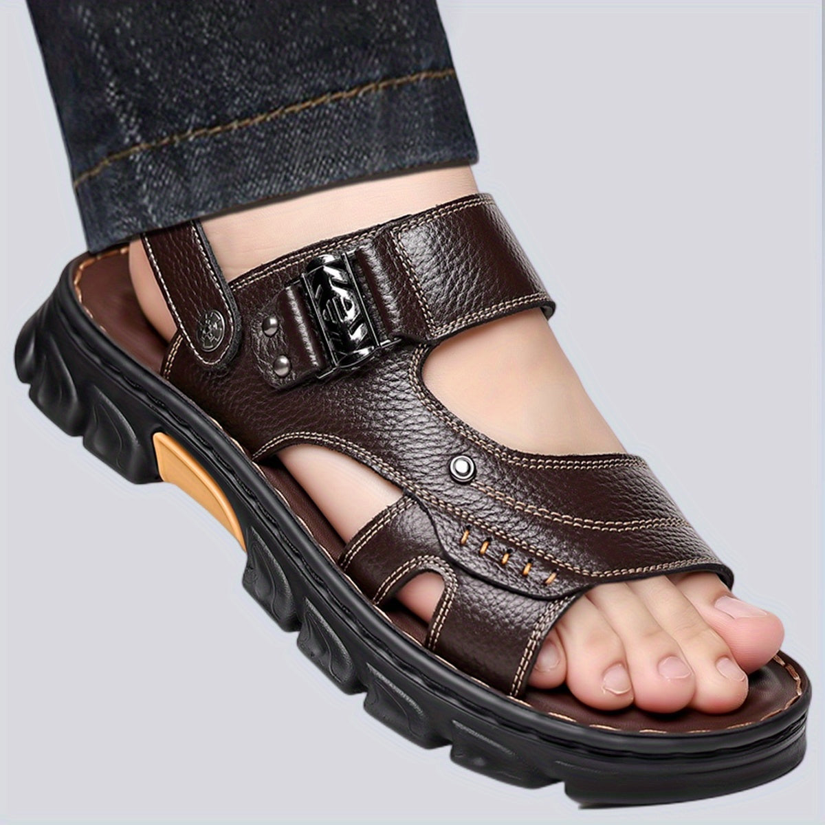 Men's Non Slip Sandals Comfy Beach Shoes Wear-resistant