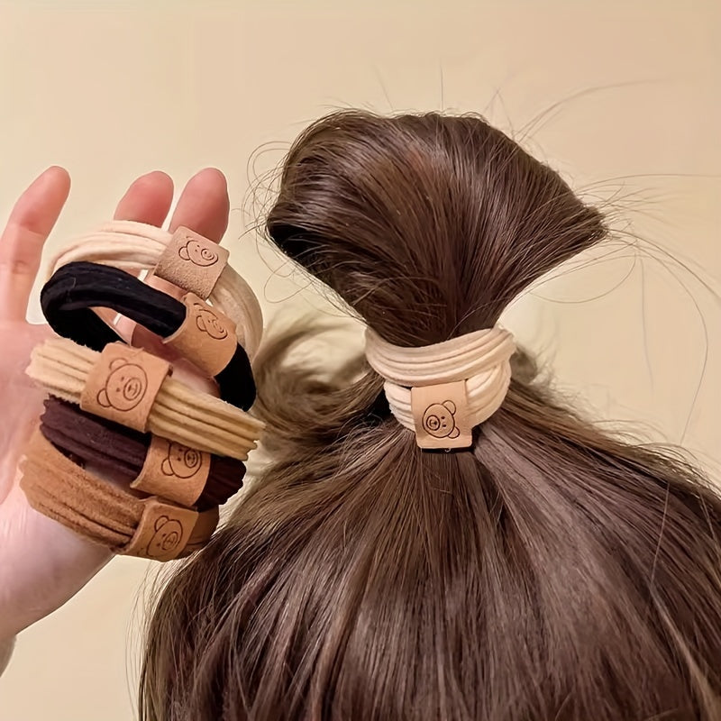 10pcs High Elastic Hair Band Style Hair Ring Durable Hair Ties