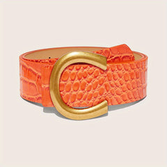 C Buckle Classic Belts Candy Wide Dress Belt