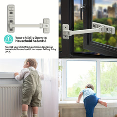 Child Metal Window Safety Lock Baby Sliding Window Restraint