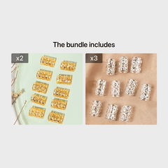 10PCS Golden Dreadlock Beads Hair Jewelry For Braids Hair Rings