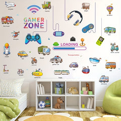 Basketball Boy Cartoon Astronaut Wall Sticker