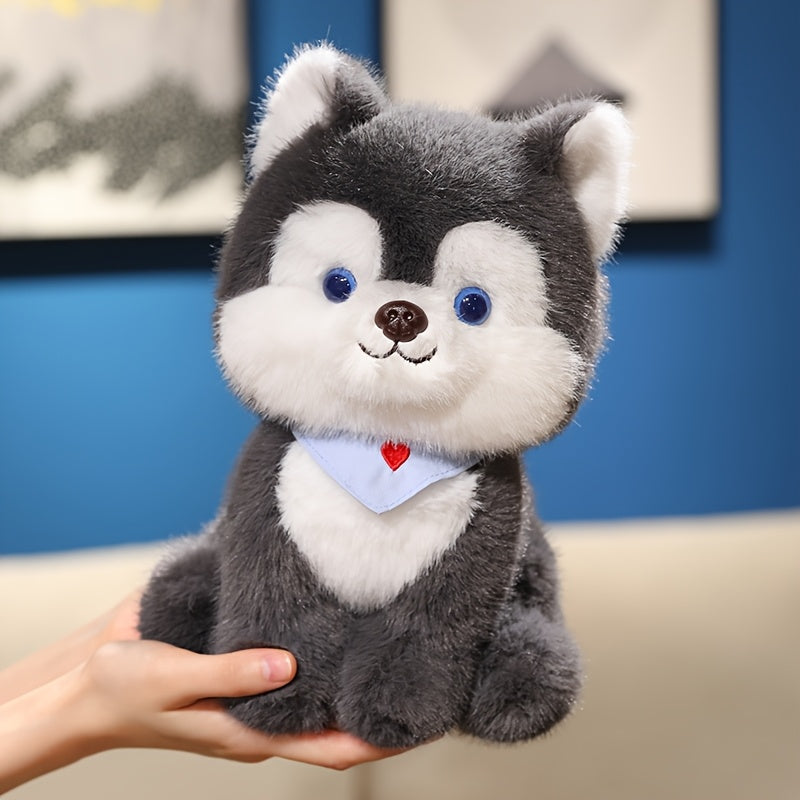 84in Cartoon Husky Dog Plush Toy Soft Stuffed Animal