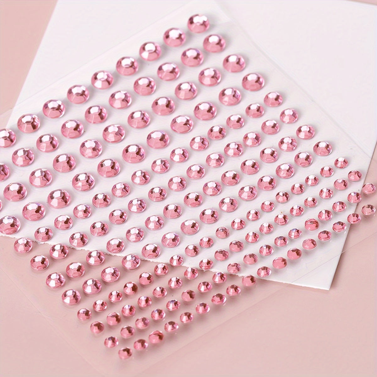 Y2K Pink Face Gems One Sheet Rhinestone Stickers