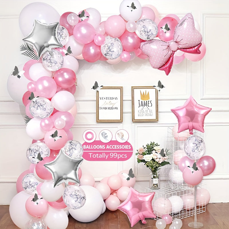 111pcs Silver Confetti Latex Balloons, Wedding & Birthday Party Decor