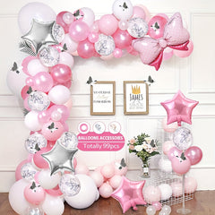 111pcs Silver Confetti Latex Balloons, Wedding & Birthday Party Decor