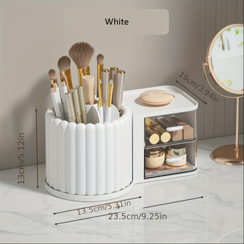 Plastic Cosmetic & Jewelry Storage Box Desk Organizer Pen Holder