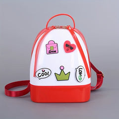 Candy Jelly Backpack Girls Travel Bag Casual Shopper Bag