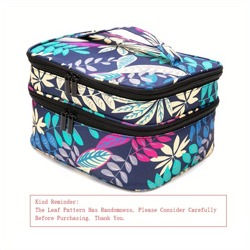 Double Layer Nail Polish Organizer Case Portable Storage Dividers Gel Holder