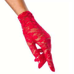 Sexy Lace Short Wedding Bridal Gloves