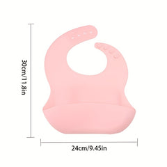 Waterproof Silicone Baby Bib with Food Catcher