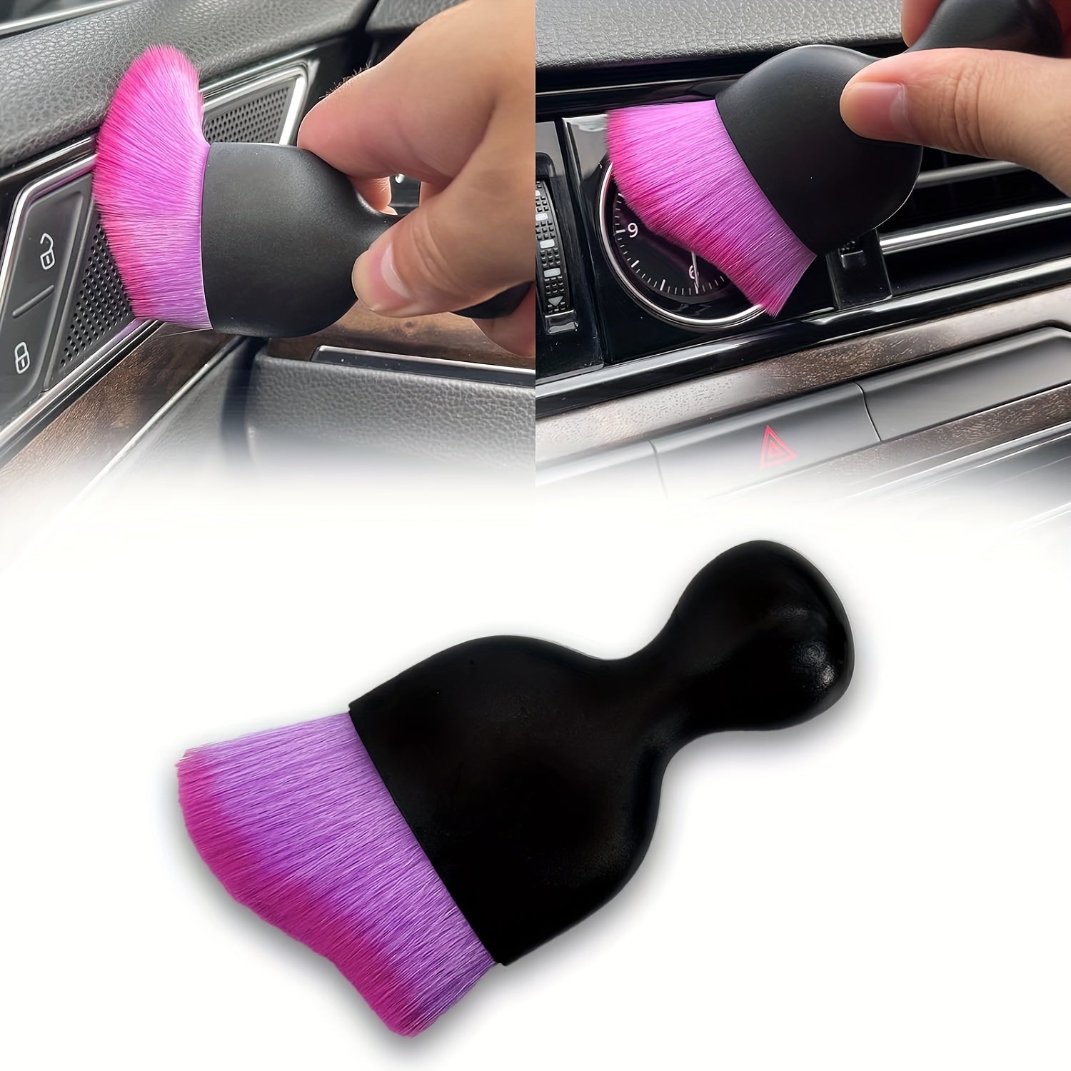 Car Interior Detail Brush Cleaning Maintenance Soft Bristle Air Vent Dust Brush