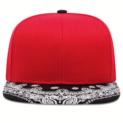 Hip Hop Snapback Hat Paisley Print Brim Adjustable Baseball Cap Lightweight