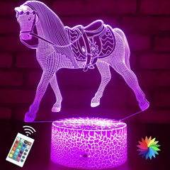 Horse Night Light for Kids with Remote & Smart Touch Lamp