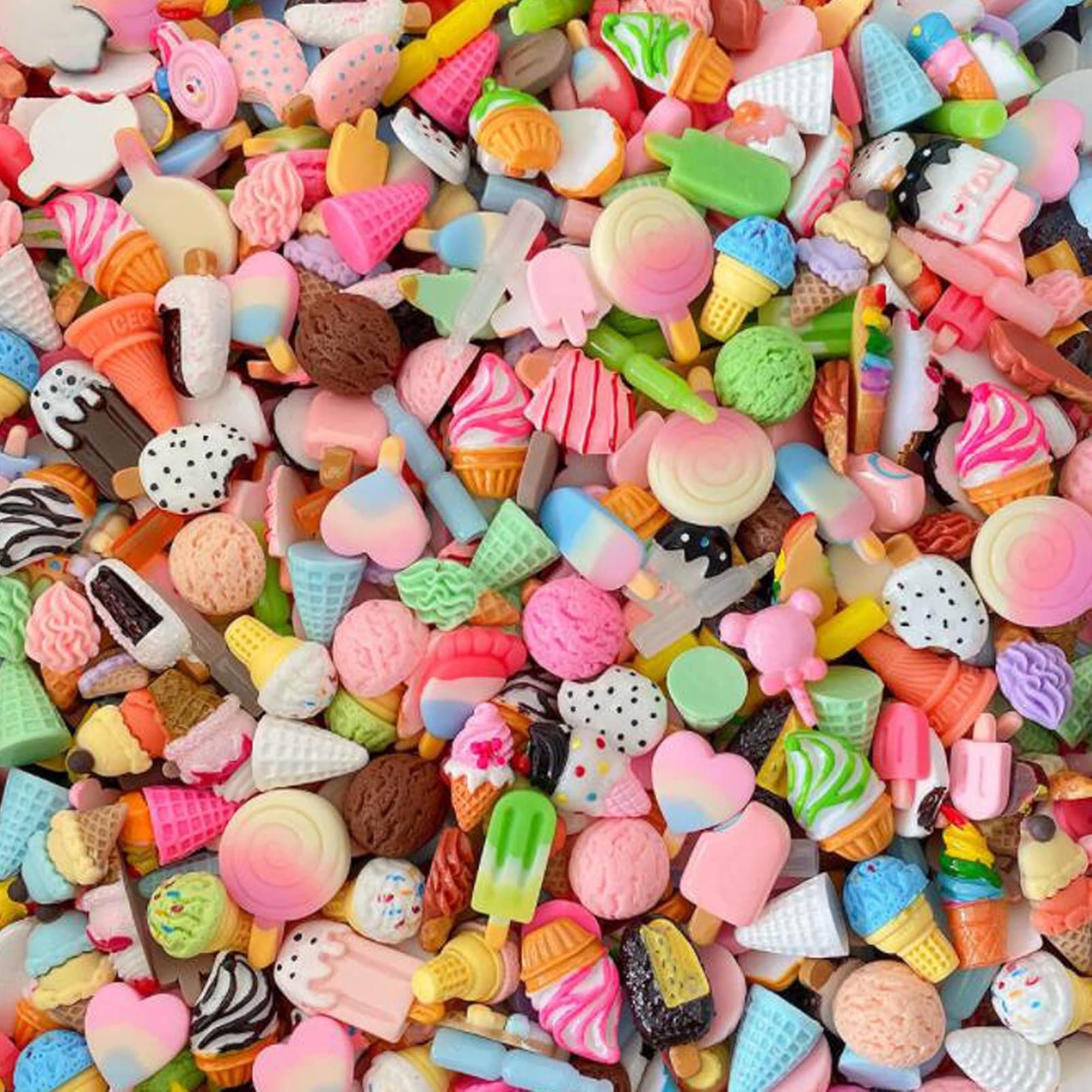 50 Pcs Ice Cream Series Slime Charms DIY Craft Making Kit – CRAZE