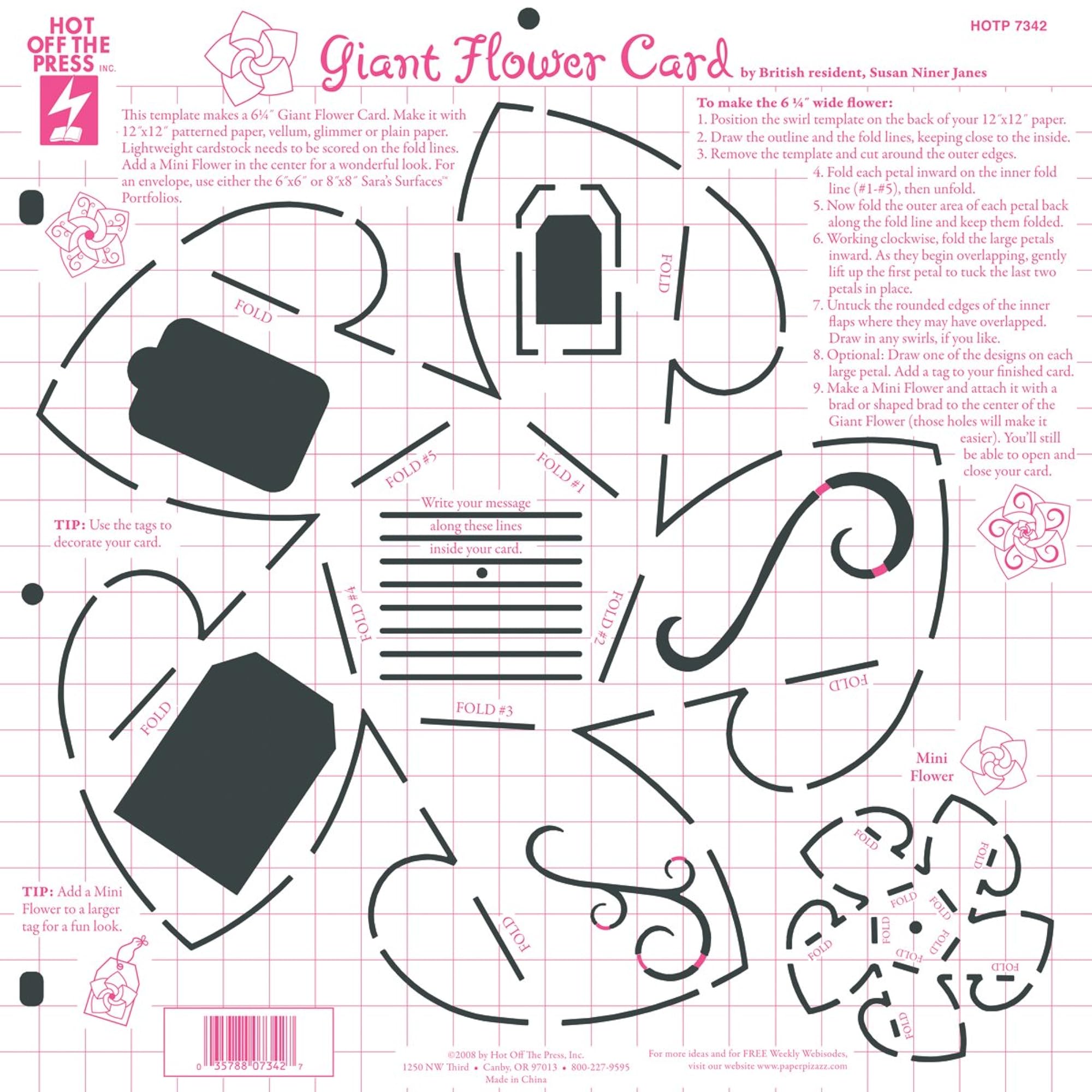 Hotp Plastic 12 Inch by 12 Inch Templates for Crafting – CRAZE