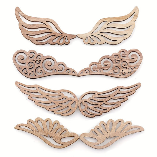 40pcs Wooden Wings for Crafts & Accessories