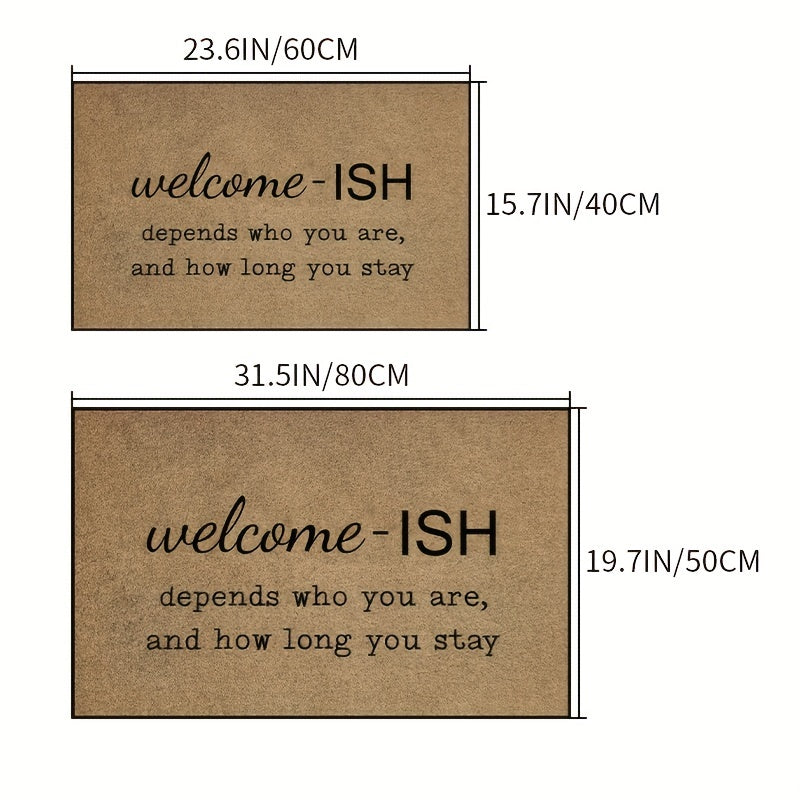 Cobblestone Welcome Home Entrance Door Mat Non Slip Kitchen Hallway Area Rug