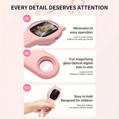 Pocket Handheld Microscope Science Set Outdoor Exploration USB 3 10 Years Old