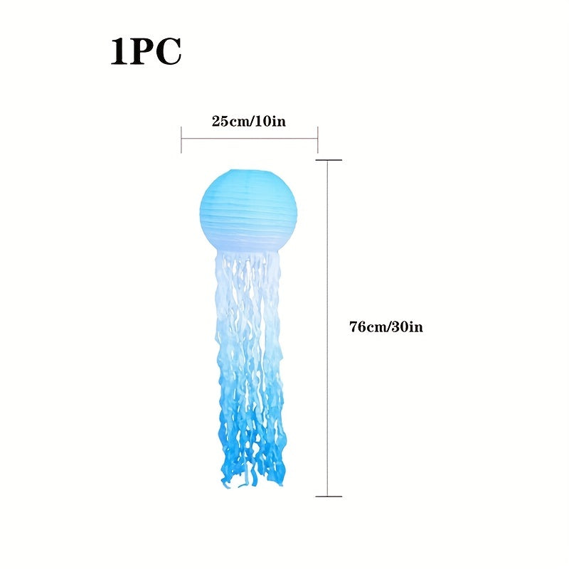 Jellyfish Lantern DIY Strap Beard Gradient Lantern Museum Decor Supplies