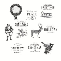 Santa Claus Clear Stamps Scrapbooking Decor Embossing DIY Greeting Card