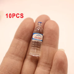10 Mini Dollhouse Water Bottles Realistic Model Decorations