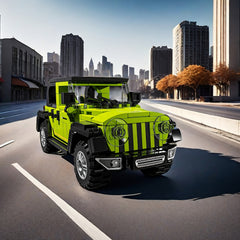 Green Off road Vehicle Model Puzzle Toy Car Building Block Set