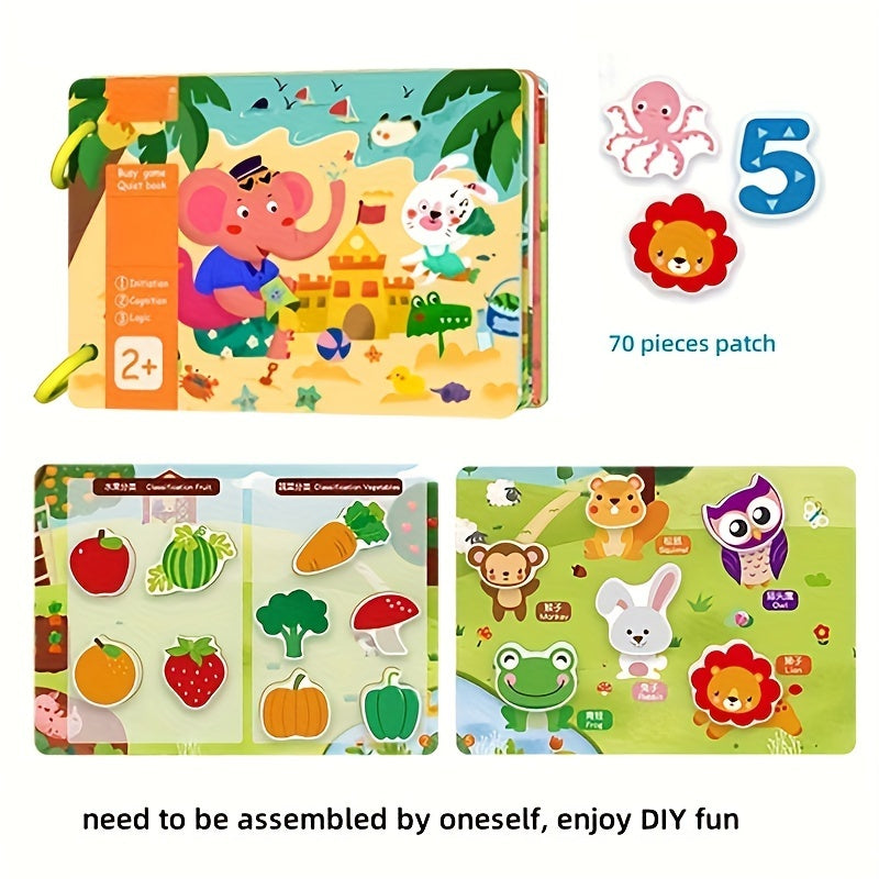 Family Activity Book: Educational Puzzle Toy for Kids