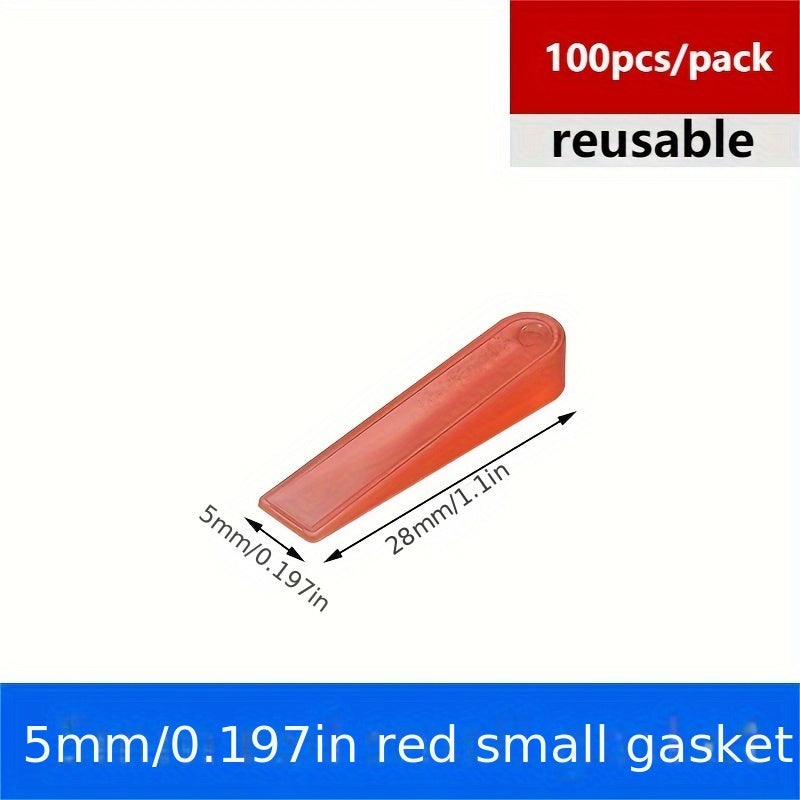 100pcs Ceramic Tile Leveling System Wedges & Gaskets