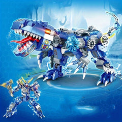 Triangle Mech Dinosaur Transformer Building Blocks Toy Model