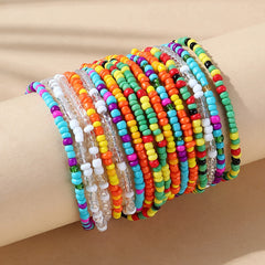 Boho Stretch Long Rice Bead Wrap Bracelets
