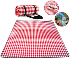 Durable Plaid Picnic Mat for Camping, Beach - Soft Blanket