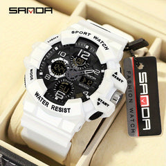 SANDA Men's Sports Watch Multifunction Glow