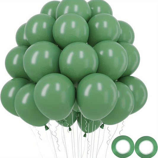100pcs Olive Green Balloons for Birthday Baby Shower Wedding