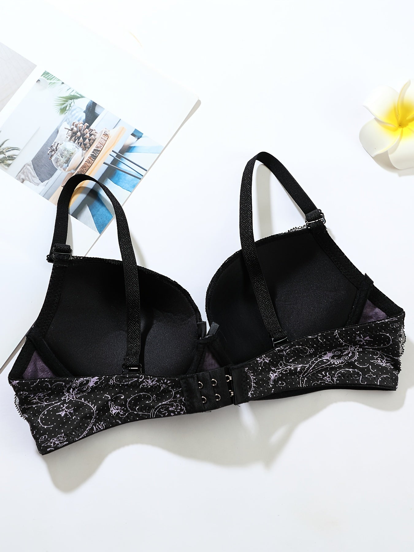 Lace Push Up Bra Comfy & Colorblock Women's Lingerie