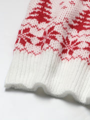  Christmas Sexy Sweater Dress Women's Plus Snowflake & Elk